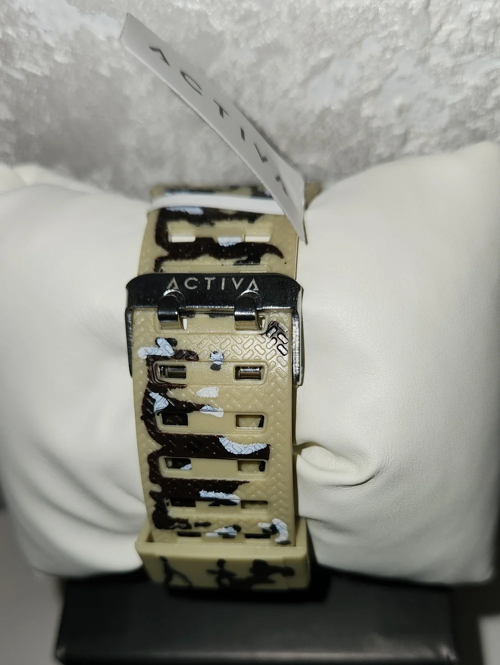 Activa  Dual-Display Sport Watch in Tan and Black